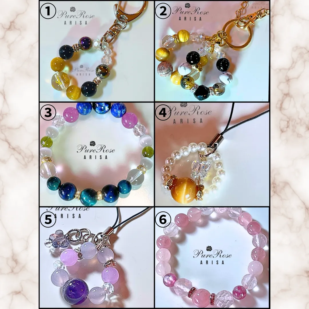 念入りパワーストーンアクセサリー★発送商品の一覧