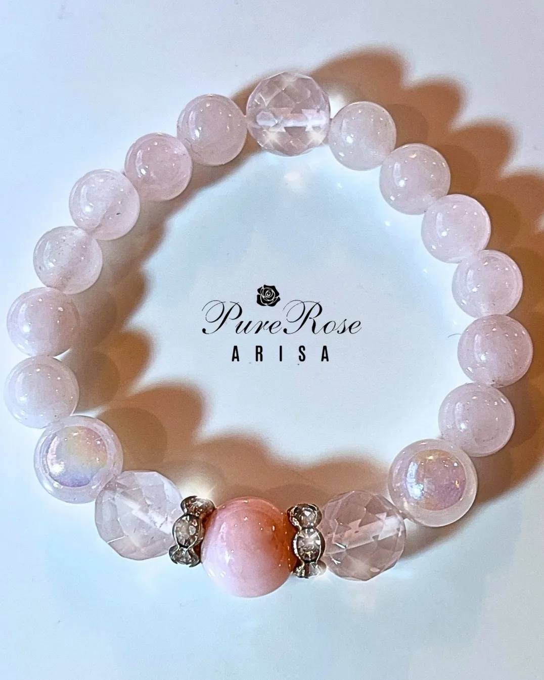 魅力を引き出して恋愛運と復縁パワーが上がるピンクオパールのブレスレット★埼玉県S.K様