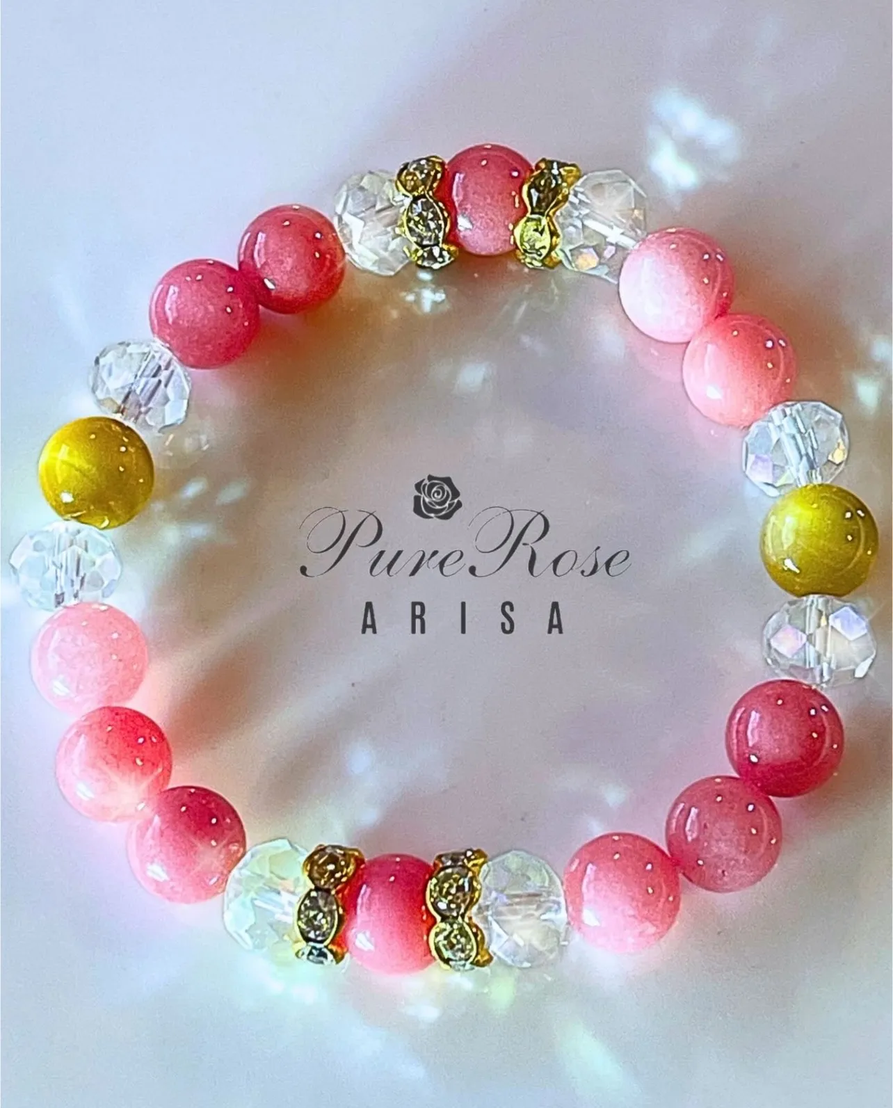 金融アップと目標達成・成功のタイガーアイと翡翠のブレスレット★埼玉県Y.H様