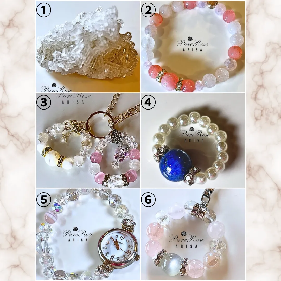 念入りパワーストーンアクセサリー★発送商品の一覧