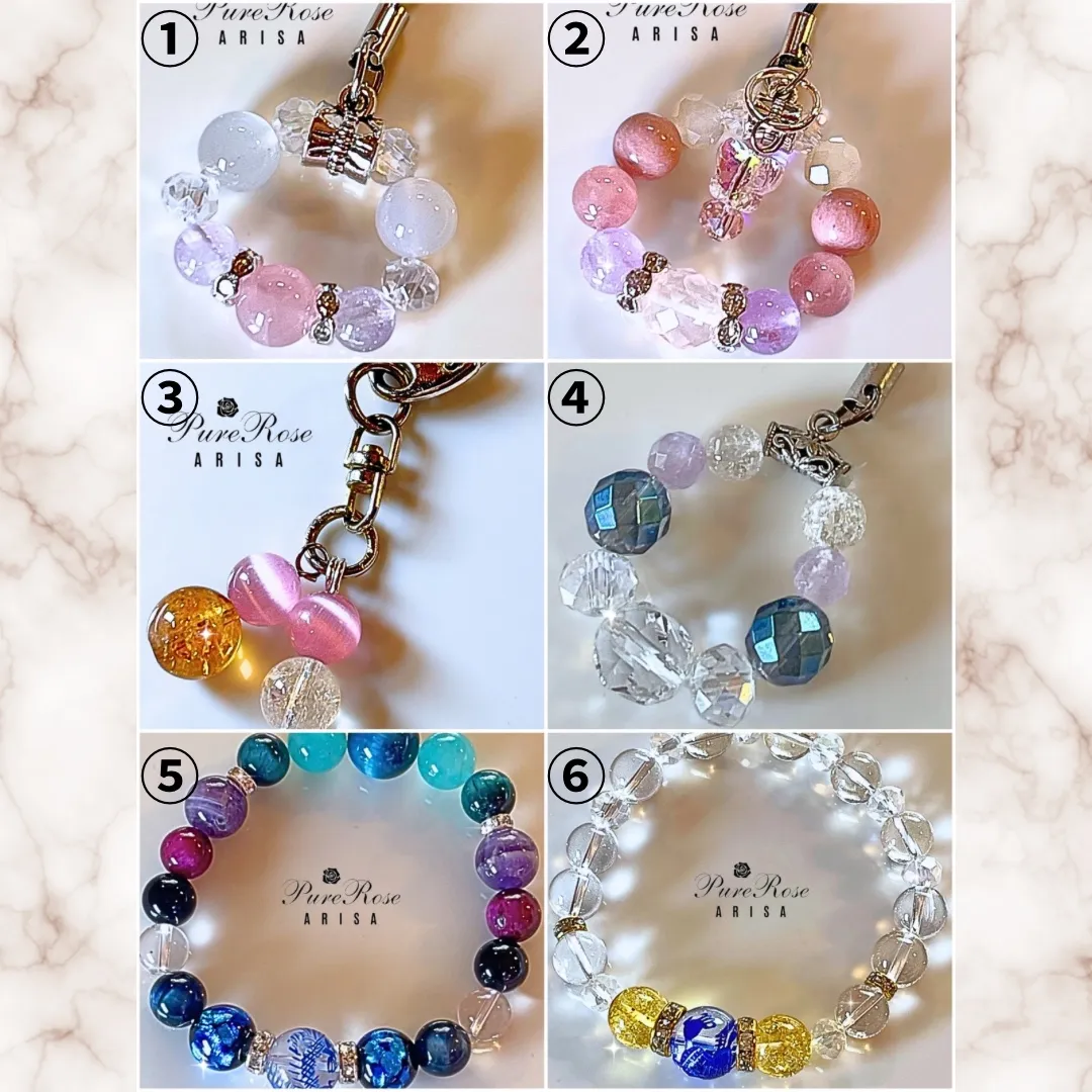 念入りパワーストーンアクセサリー★発送商品の一覧